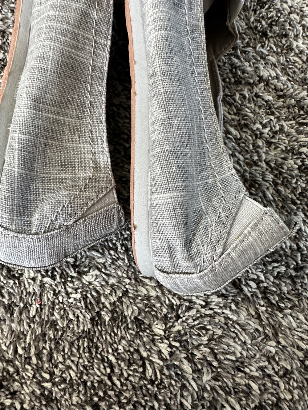 Gray Casual Slip-On Shoes Canvas - Picture 3 of 6